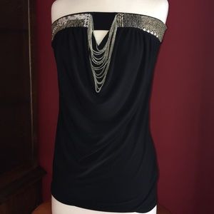 Winsor Black Halter Top